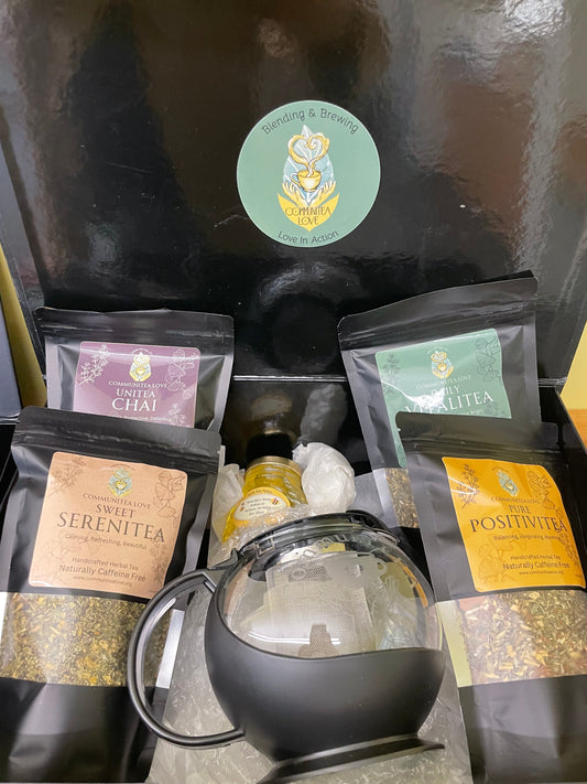 Core Four Box Set W/ Teapot + Honey Large